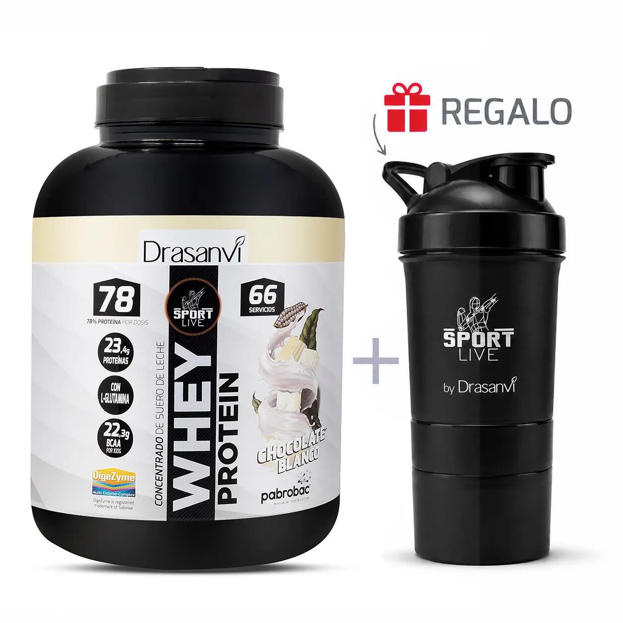 Whey Protein Concentrada Sport Live - Chocolate Blanco - 2Kg 1/7
