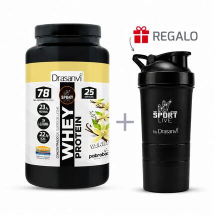 Whey Protein Concentrada Sport Live - Chocolate Blanco - 750Gr - DRASANVI