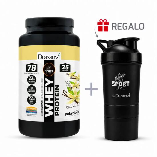Whey Protein Concentrada Sport Live - Chocolate Blanco - 750Gr - DRASANVI