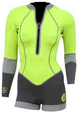 2/2 Unlimited -Zip Dos L/S Combinazione Shorty Surf Donna