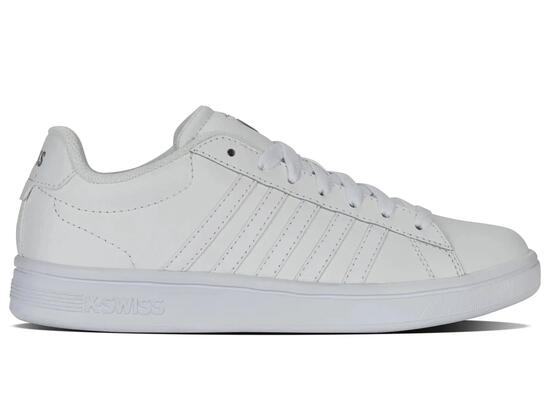 Buty - Sneakersy - męskie - K-Swiss - COURT TIEBREAK II - skóra - biały