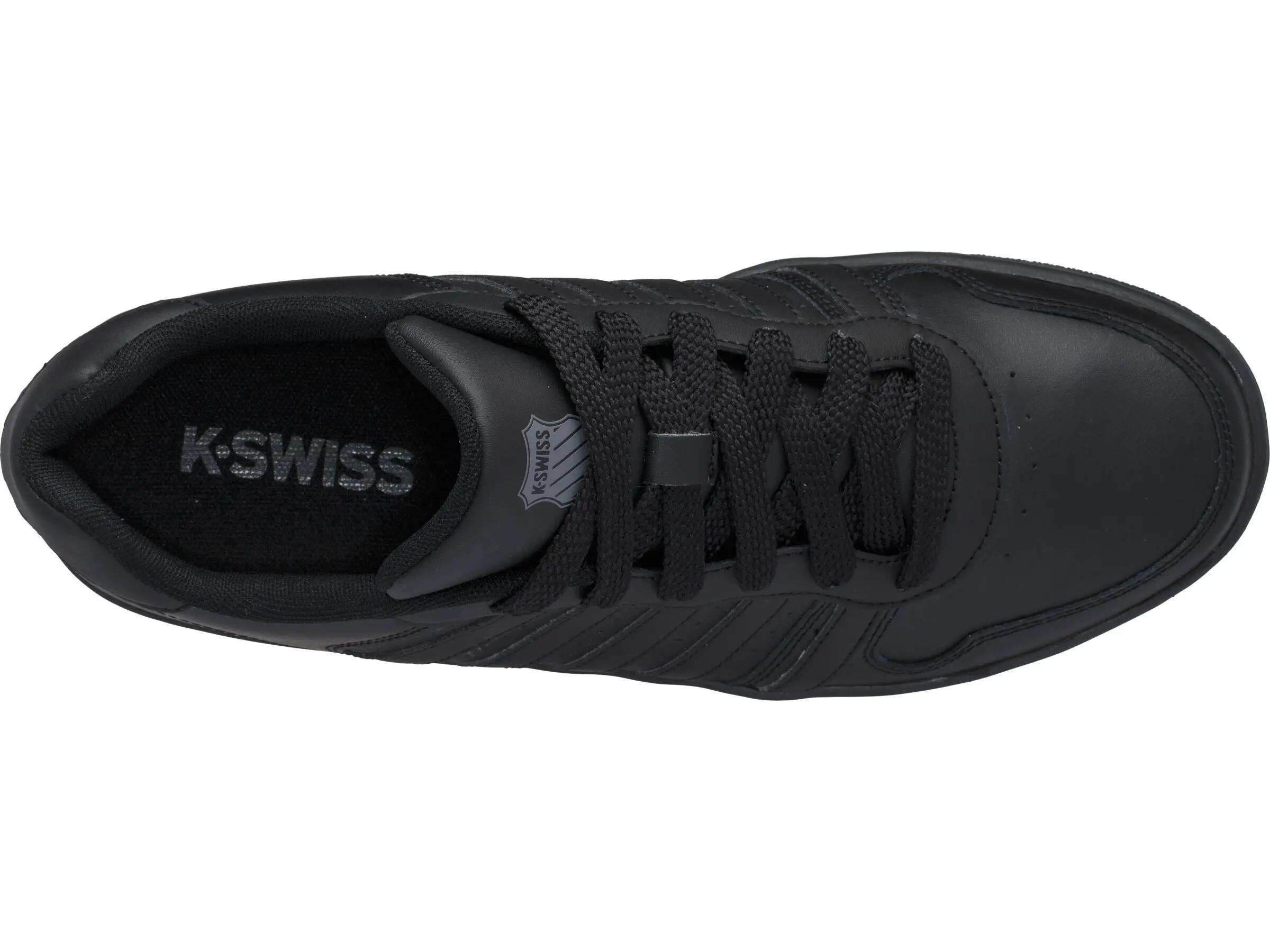 Buty - sportowe - męskie - K-Swiss - Court Palisades - skórzane czarne 6/7