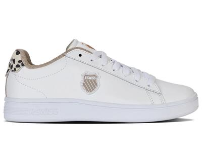 K-swiss court shield ii low – witte sportschoenen, lage pasvorm