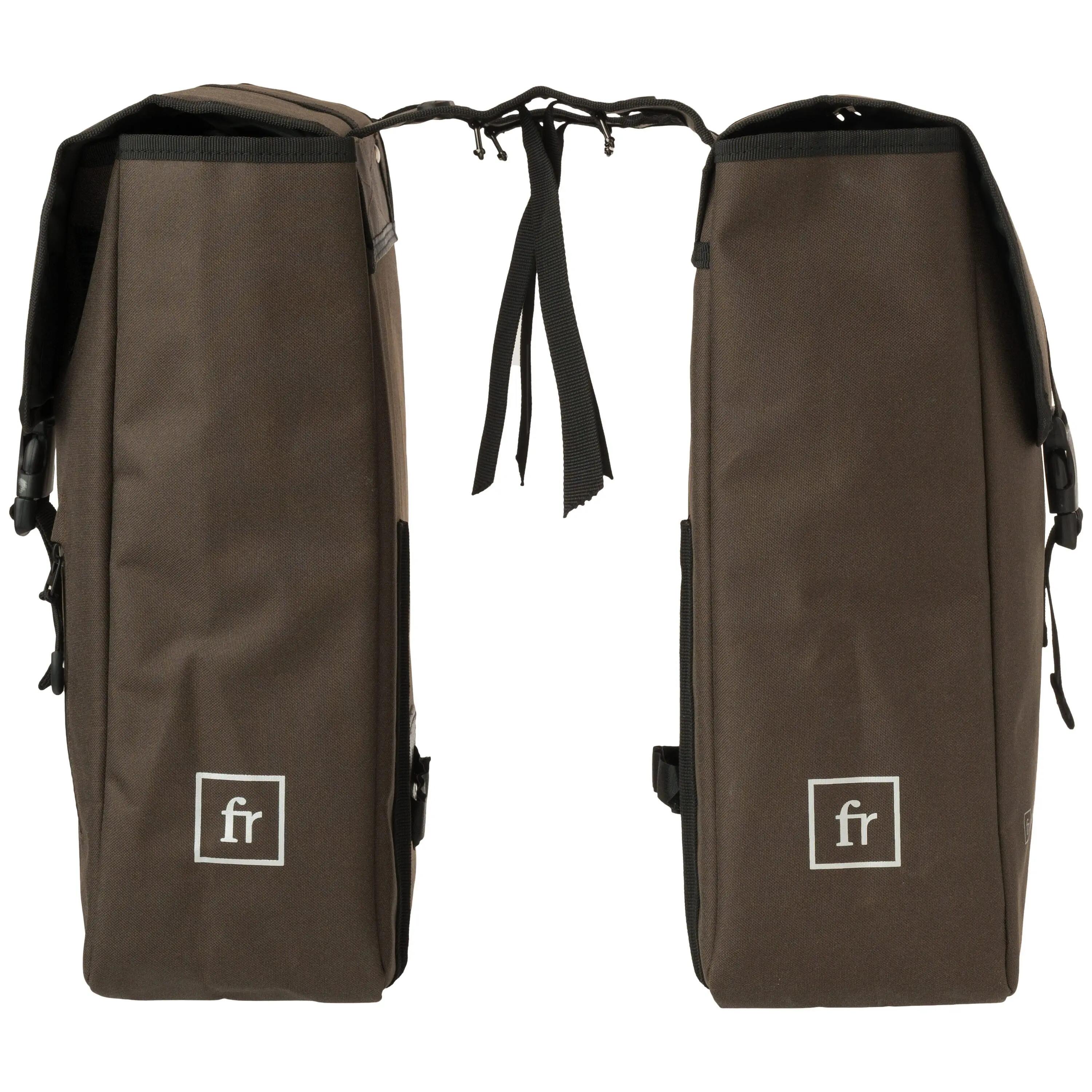 Doppelfahrradtasche Glow 28L wasserabweisend mit Laptopfach braun 3/3