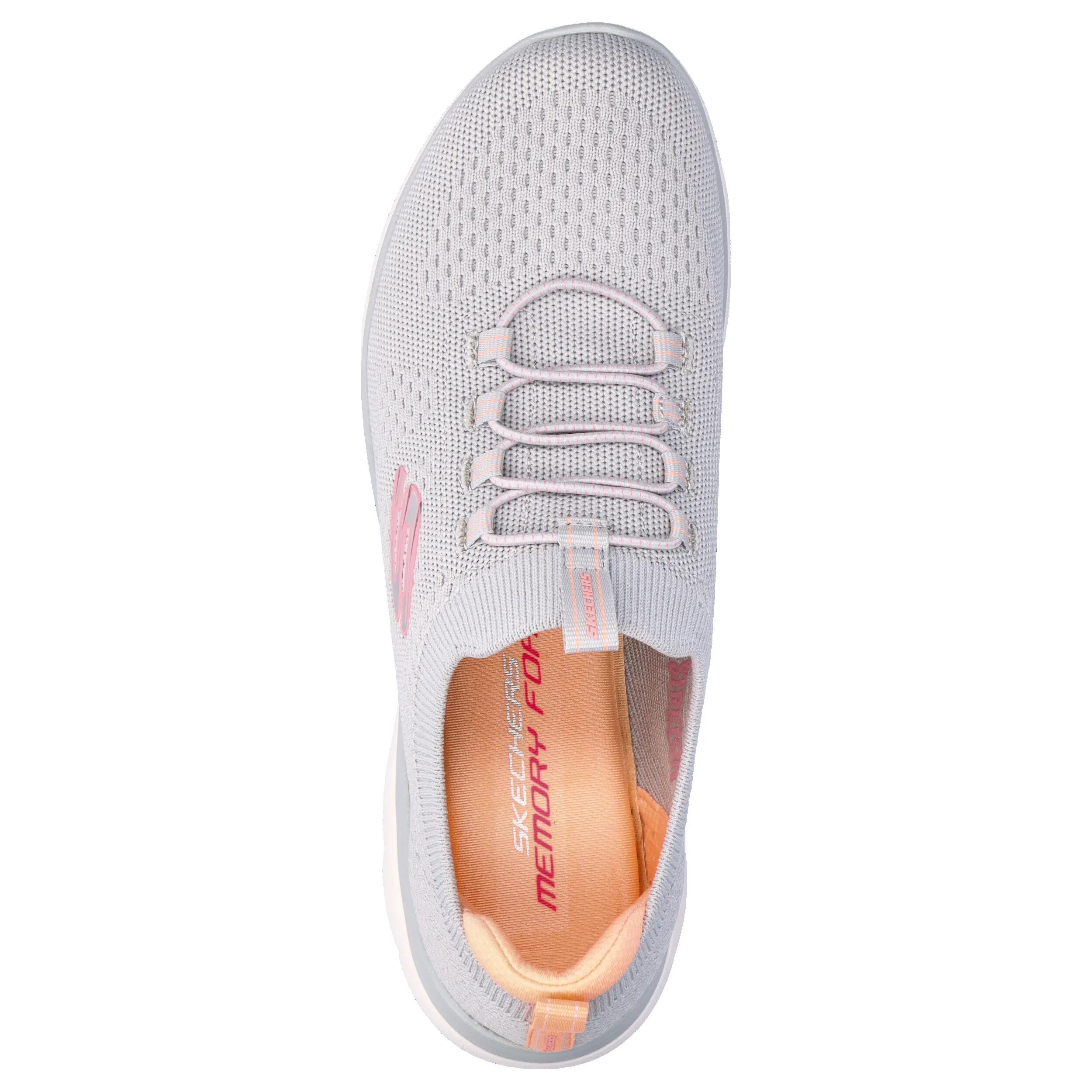 SKECHERS Donna SUMMITS TOP PLAYER Slip-On Grigio / Rosato fucsia / Corallo 5/15