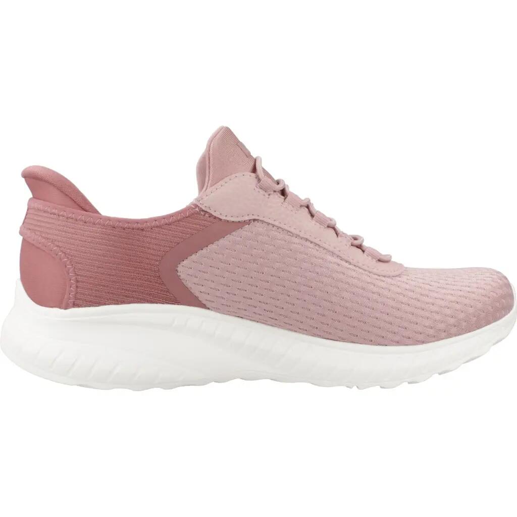 Zapatillas mujer Skechers Bobs Squad Chaos - I Slip-ins Rosa 4/5