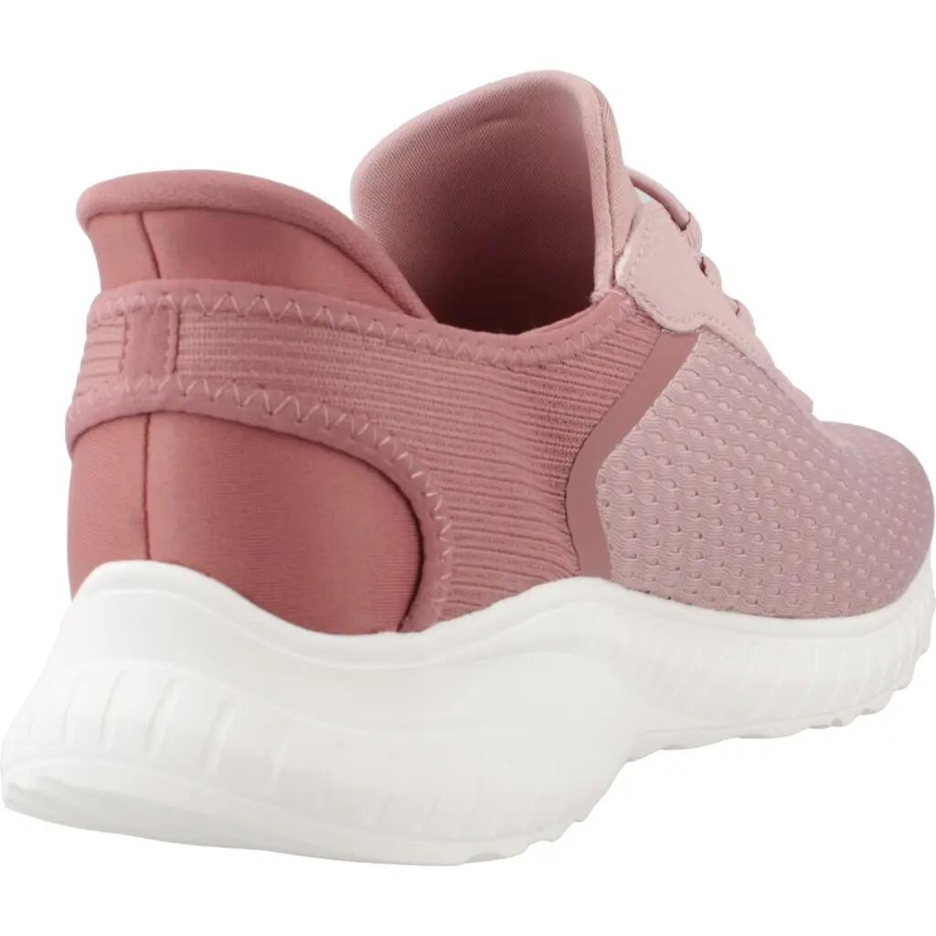 Zapatillas mujer Skechers Bobs Squad Chaos - I Slip-ins Rosa 3/5