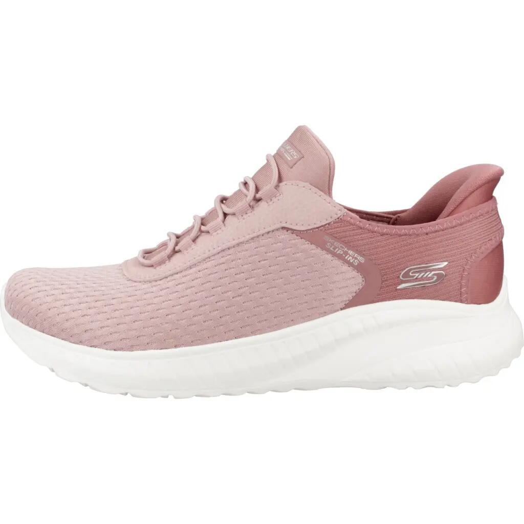 Zapatillas mujer Skechers Bobs Squad Chaos - I Slip-ins Rosa 2/5