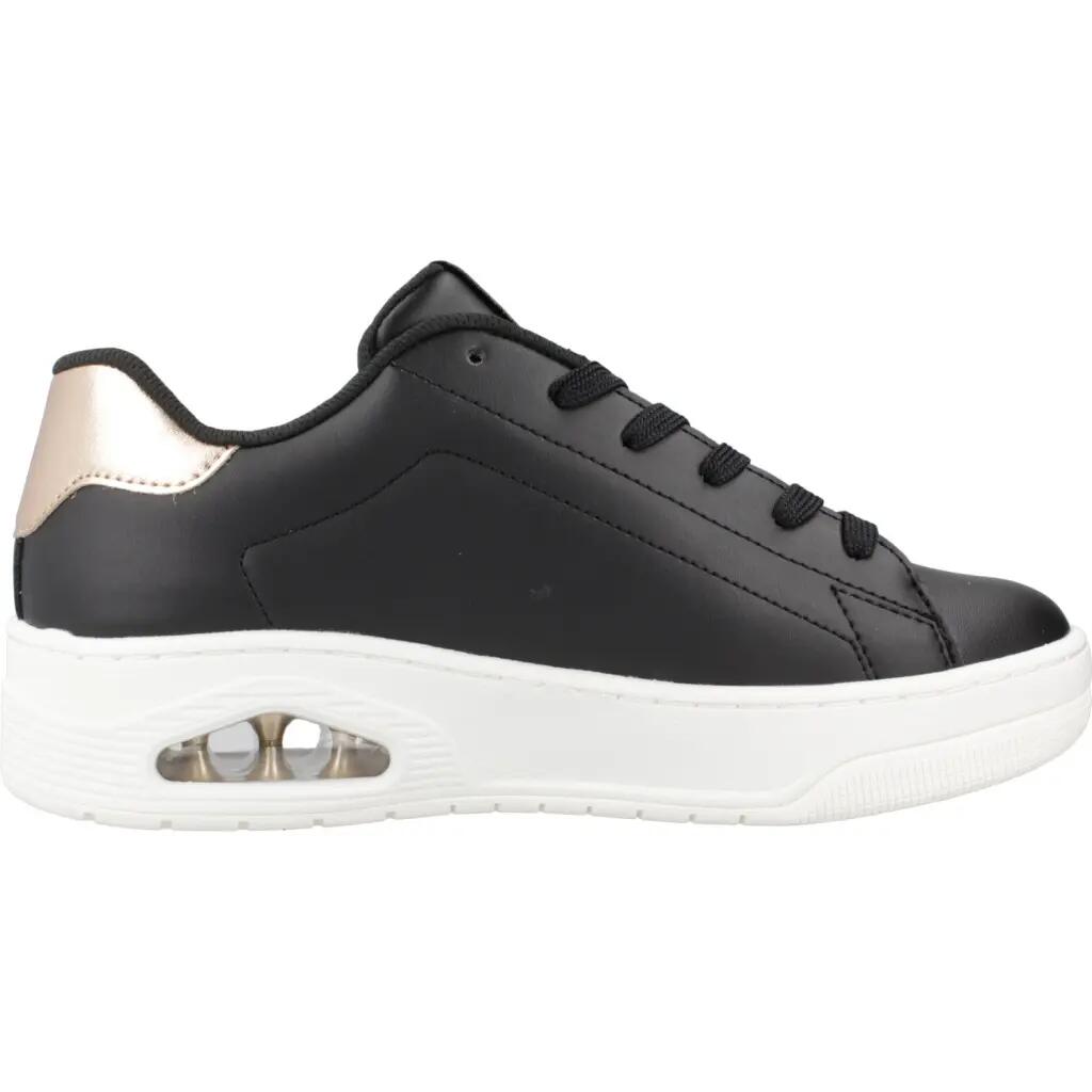 Schoenen Skechers Uno Court zwarte comfortabele sneakers 4/5