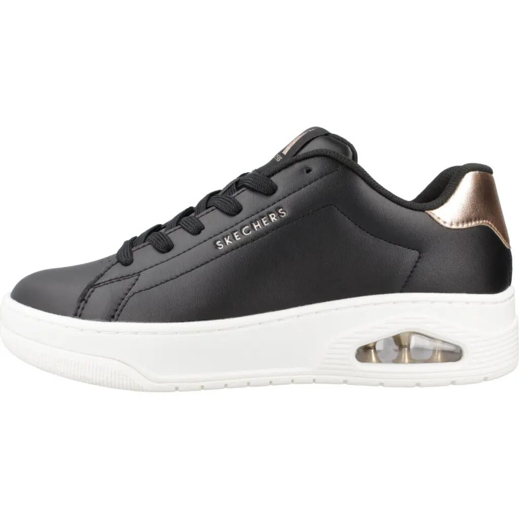 Schoenen Skechers Uno Court zwarte comfortabele sneakers 2/5