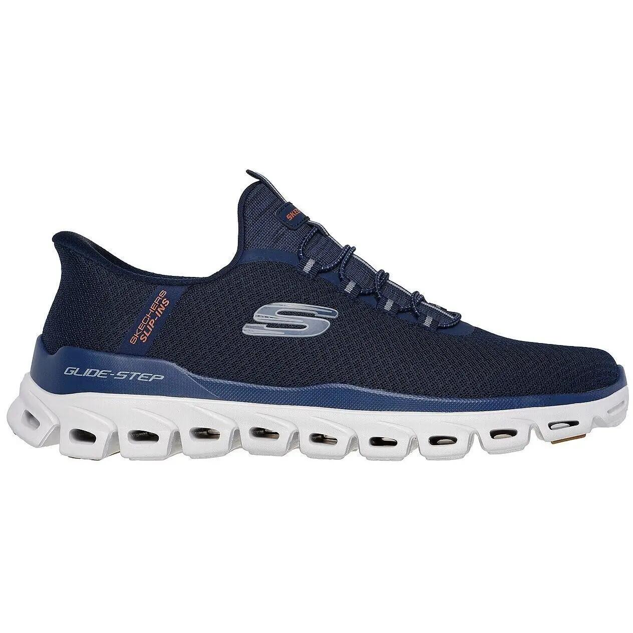 Scarpe da ginnastica Skechers Glide-step - Noxus, Blu, Uomini 3/7
