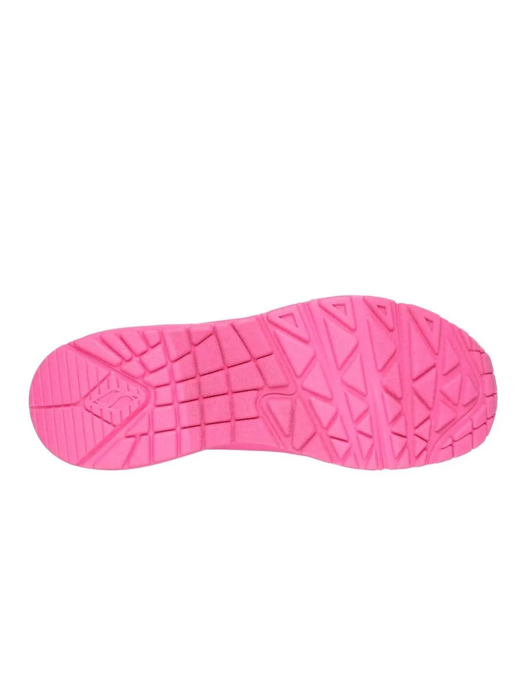 Chaussures pour femmes Skechers Uno stand en rose. 5/6