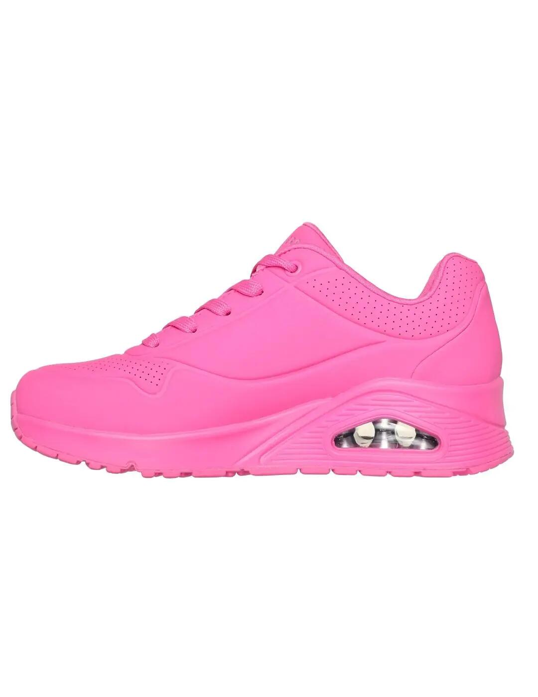 Chaussures pour femmes Skechers Uno stand en rose. 2/6