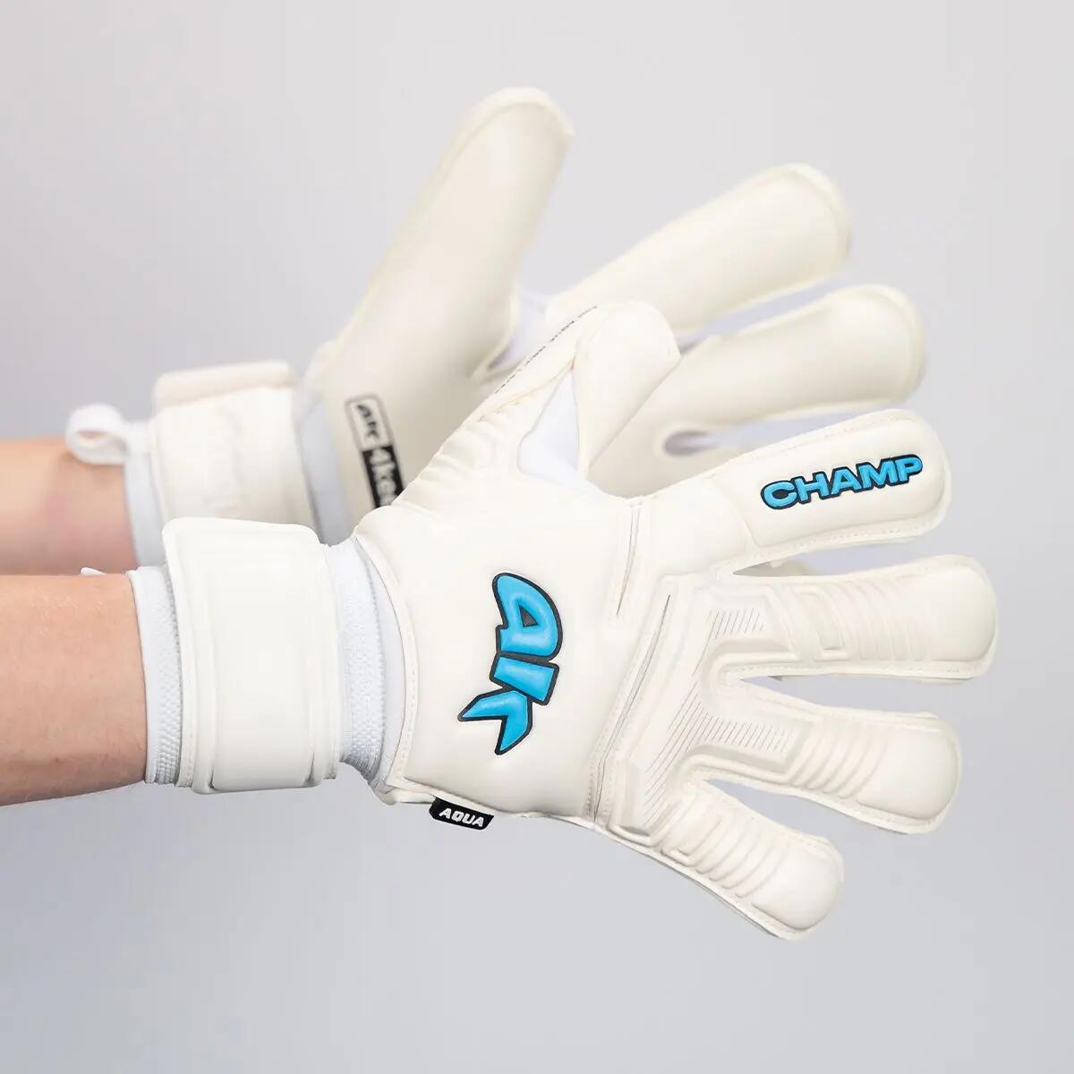 Rękawice bramkarskie dla dorosłych 4keepers CHAMP AQUA VII RF2G 7/12
