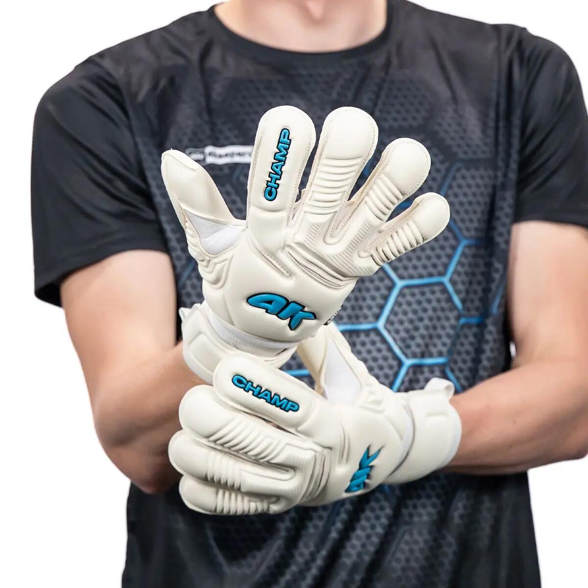 Rękawice bramkarskie dla dorosłych 4keepers CHAMP AQUA VII RF2G 10/12