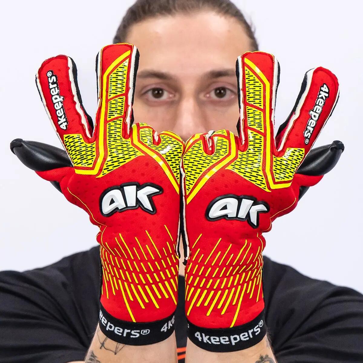 Rękawice bramkarskie dla bramkarza 4keepers neo lava rf2g senior 10/12