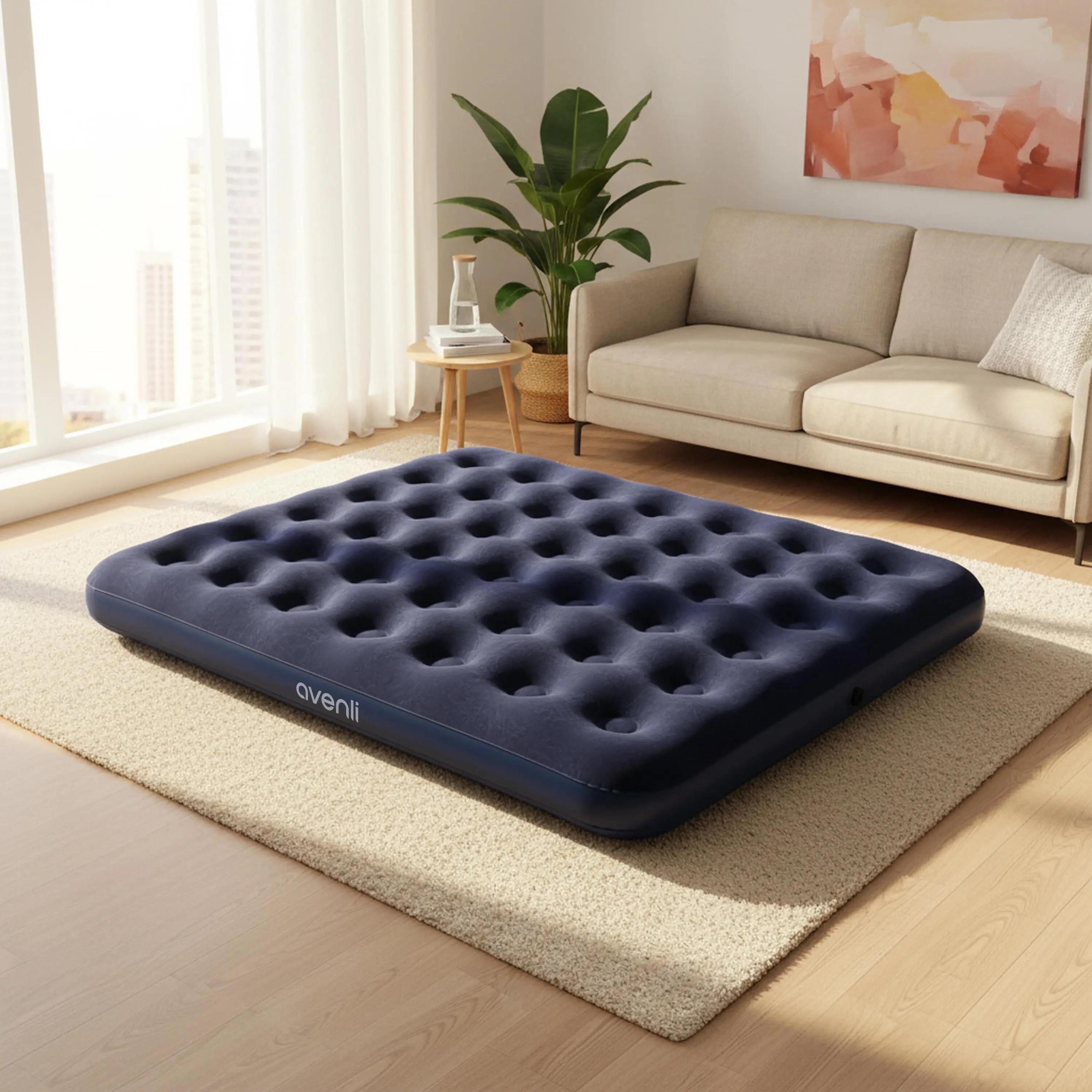 Luftmatratze Camping 2 Personen 203x152x22cm Luftbett Campingmatratze 5/7