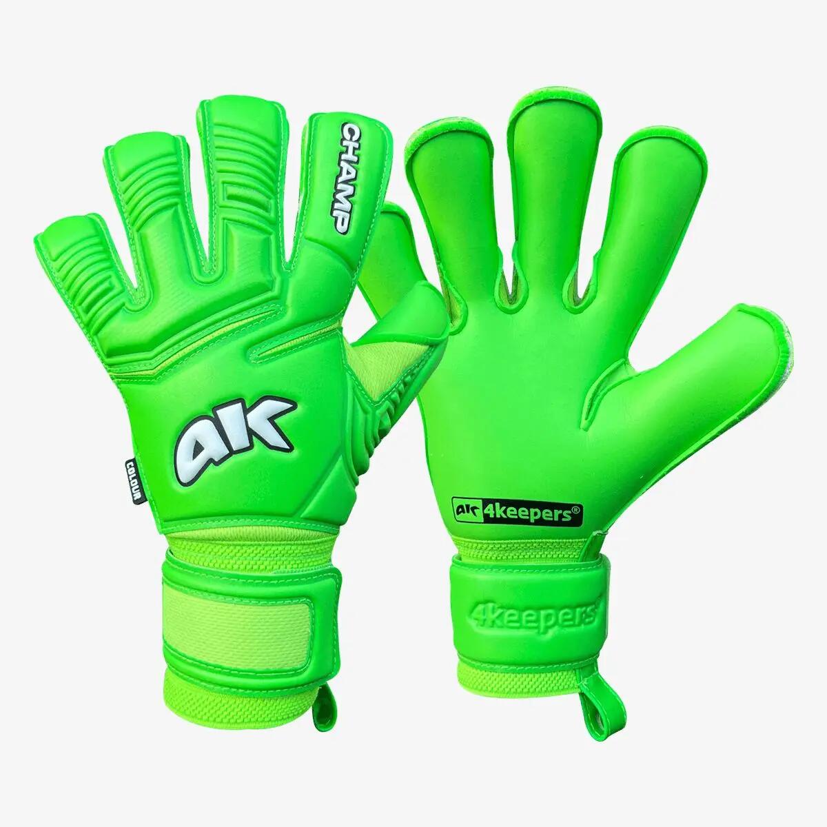 Rękawice bramkarskie dla dzieci 4keepers CHAMP GREEN VII RF junior 9/10