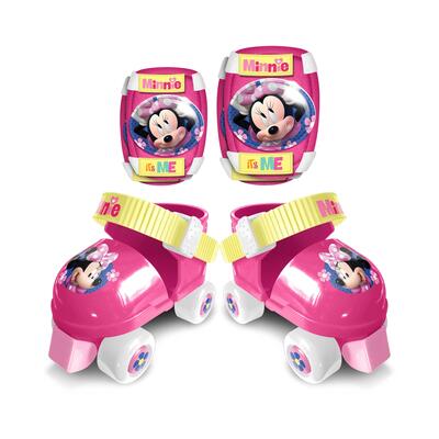 Kinderschaatsen en beschermingen minnie mouse eu23-27 roze