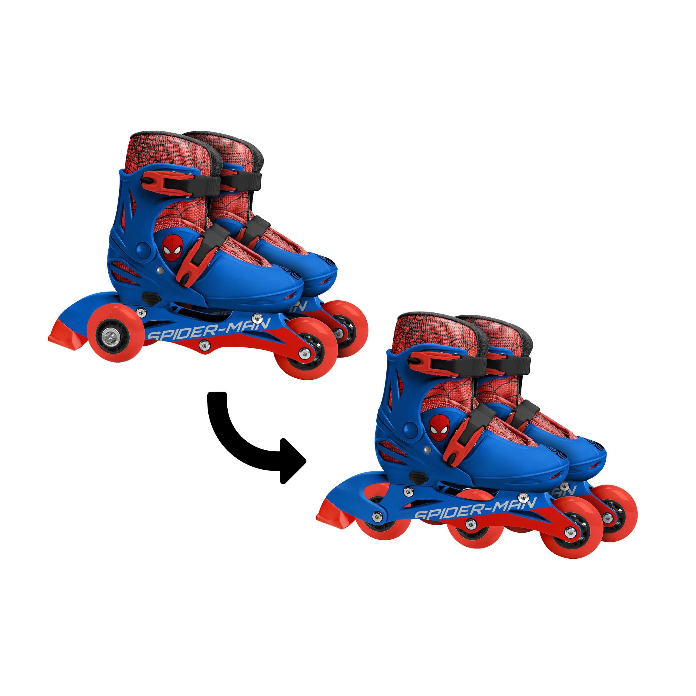Kinder-Skates mit 3 Rollen Spider-Man EU 27-30 Blau 4/4