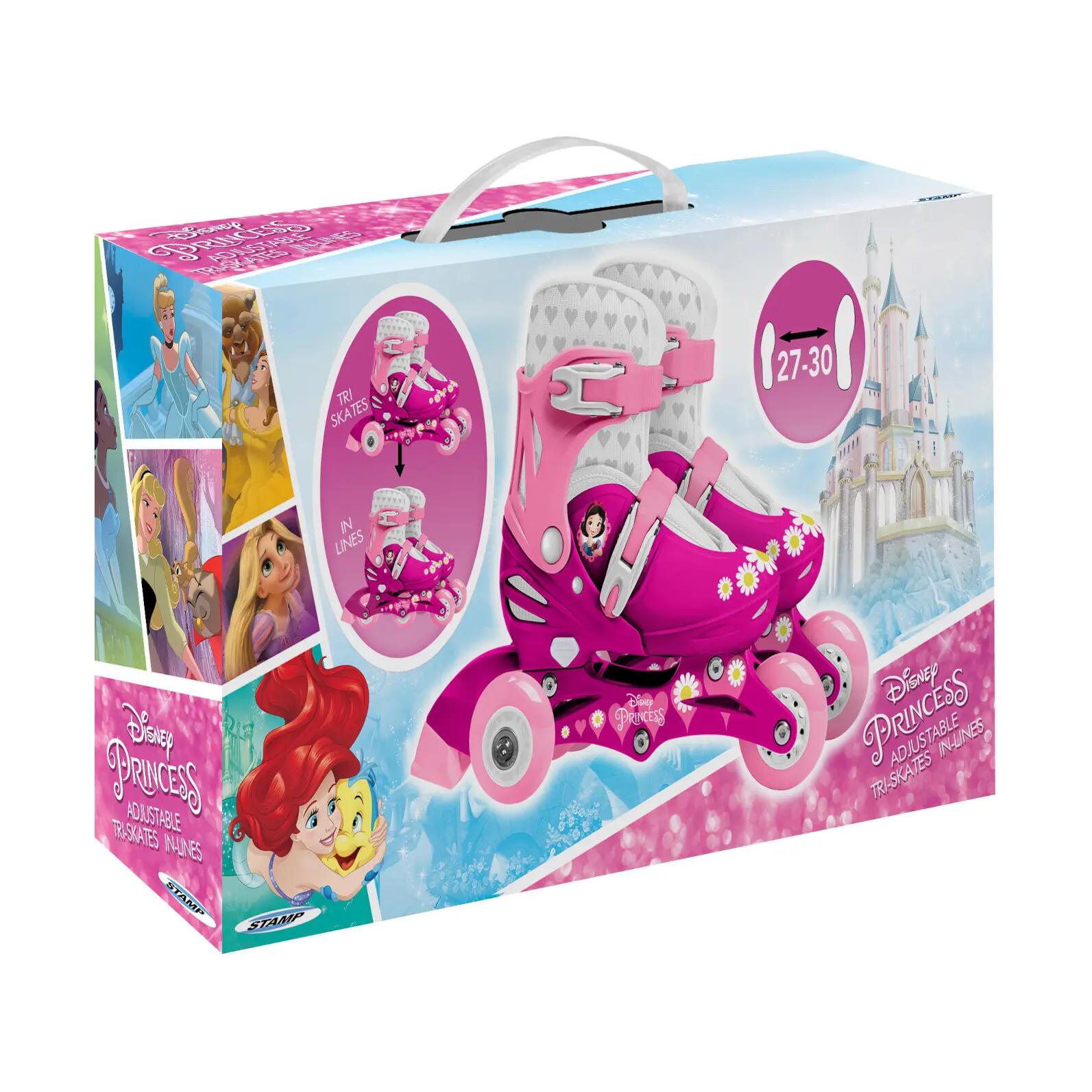 Pattini per bambini con 3 ruote Disney Princess UE 27-30 Rosa 3/4