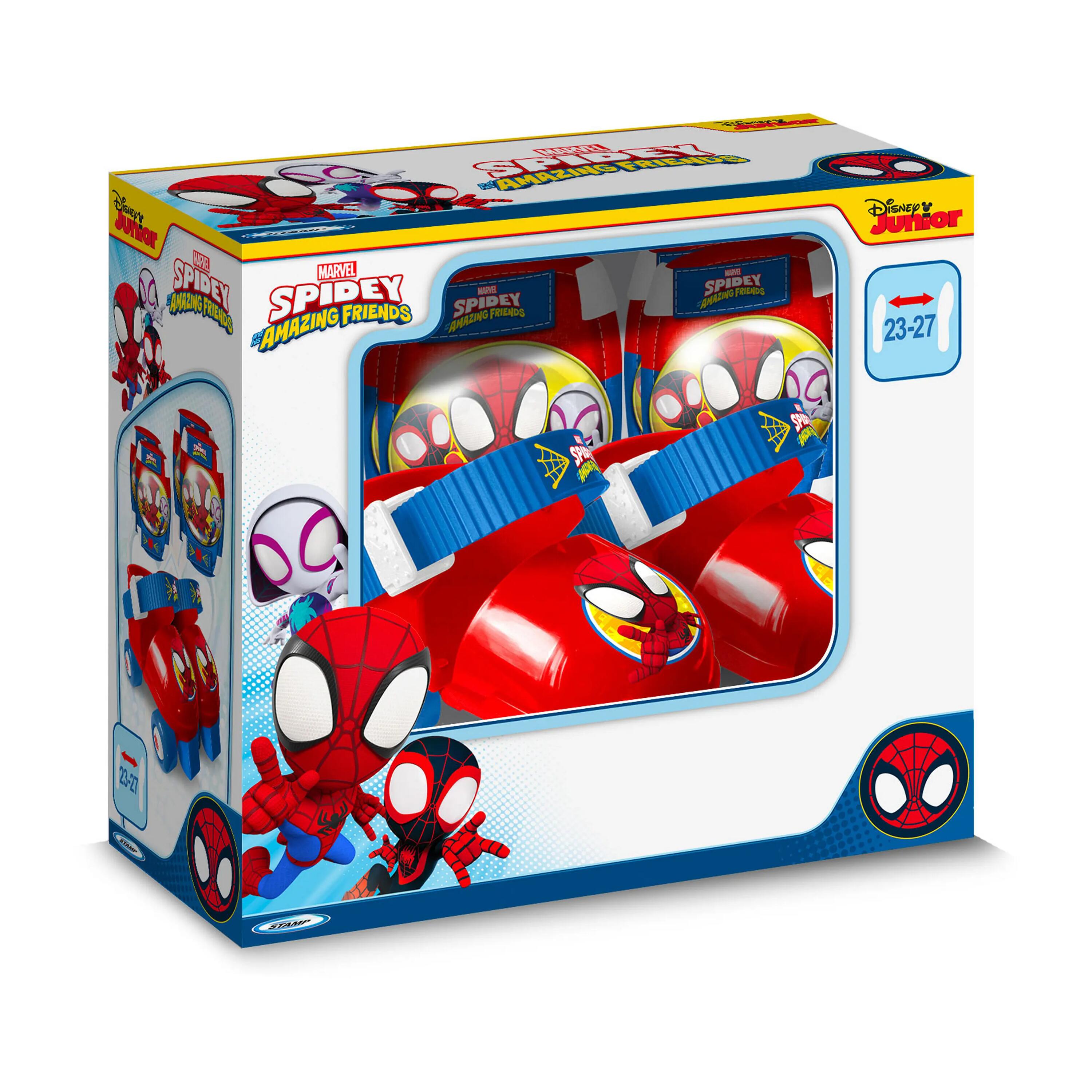 Kinderschaatsen en beschermingen Spider-Man EU23-27 Rood 2/2