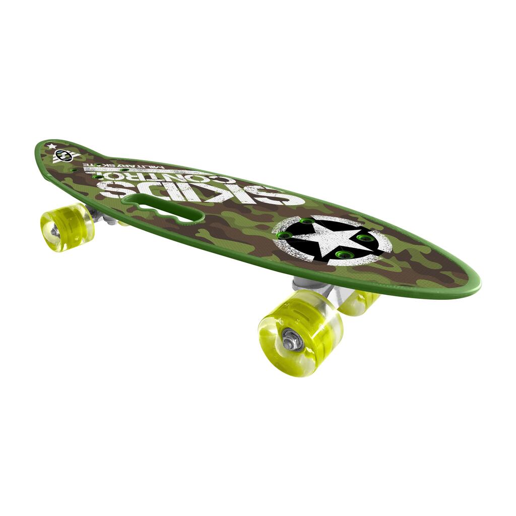 Kids' Skateboard 24x7" Skids Control Green