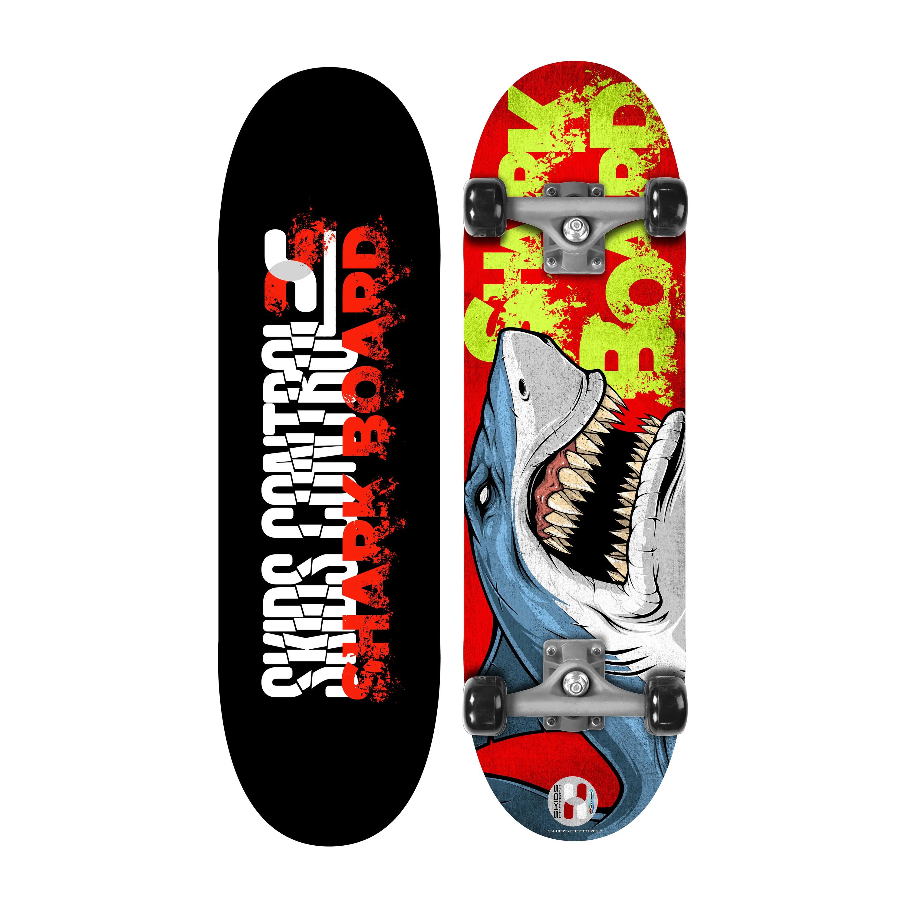 Skateboarden 28x8 inch Skids Control zwart 1/6