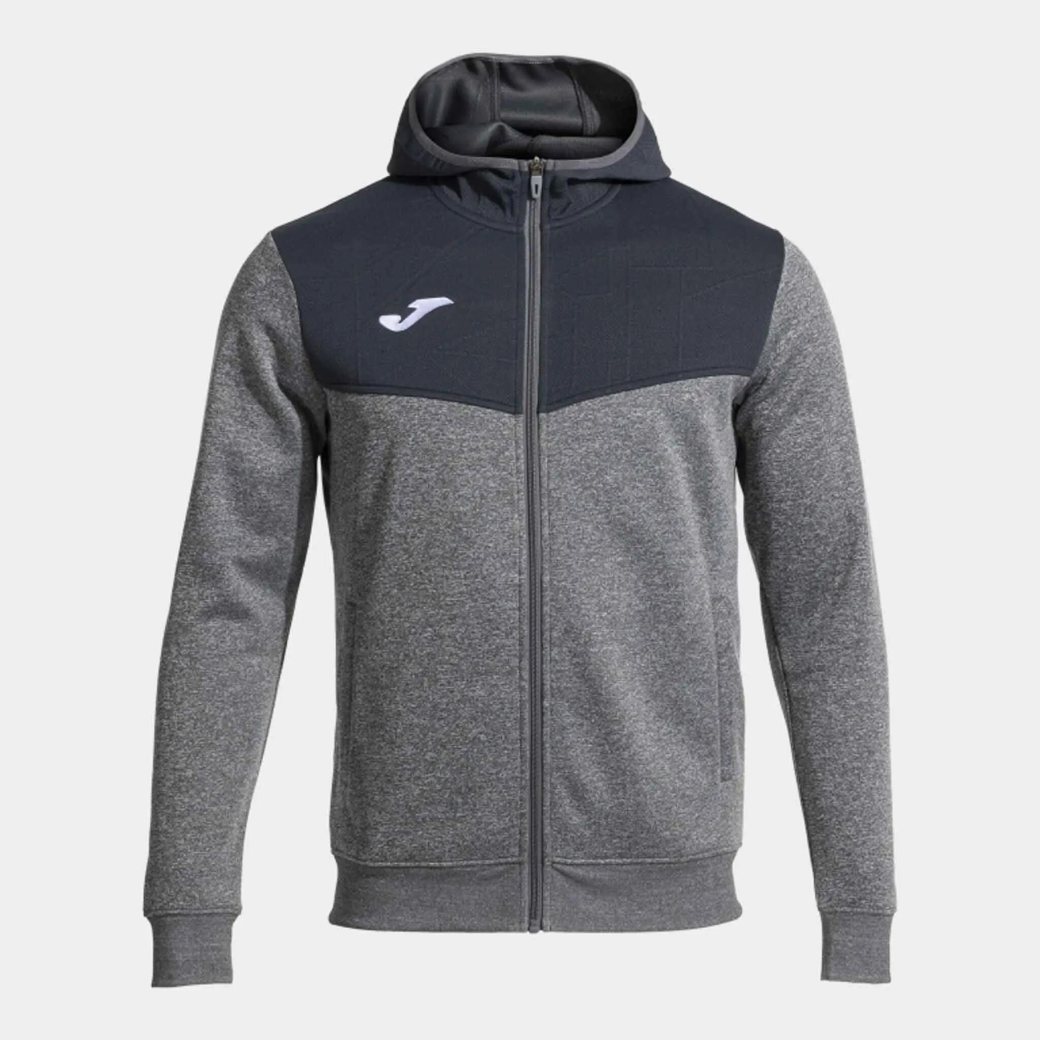 Casaco Com Capuz Futebol Homem Joma Campus street Cizento Melange 8/8