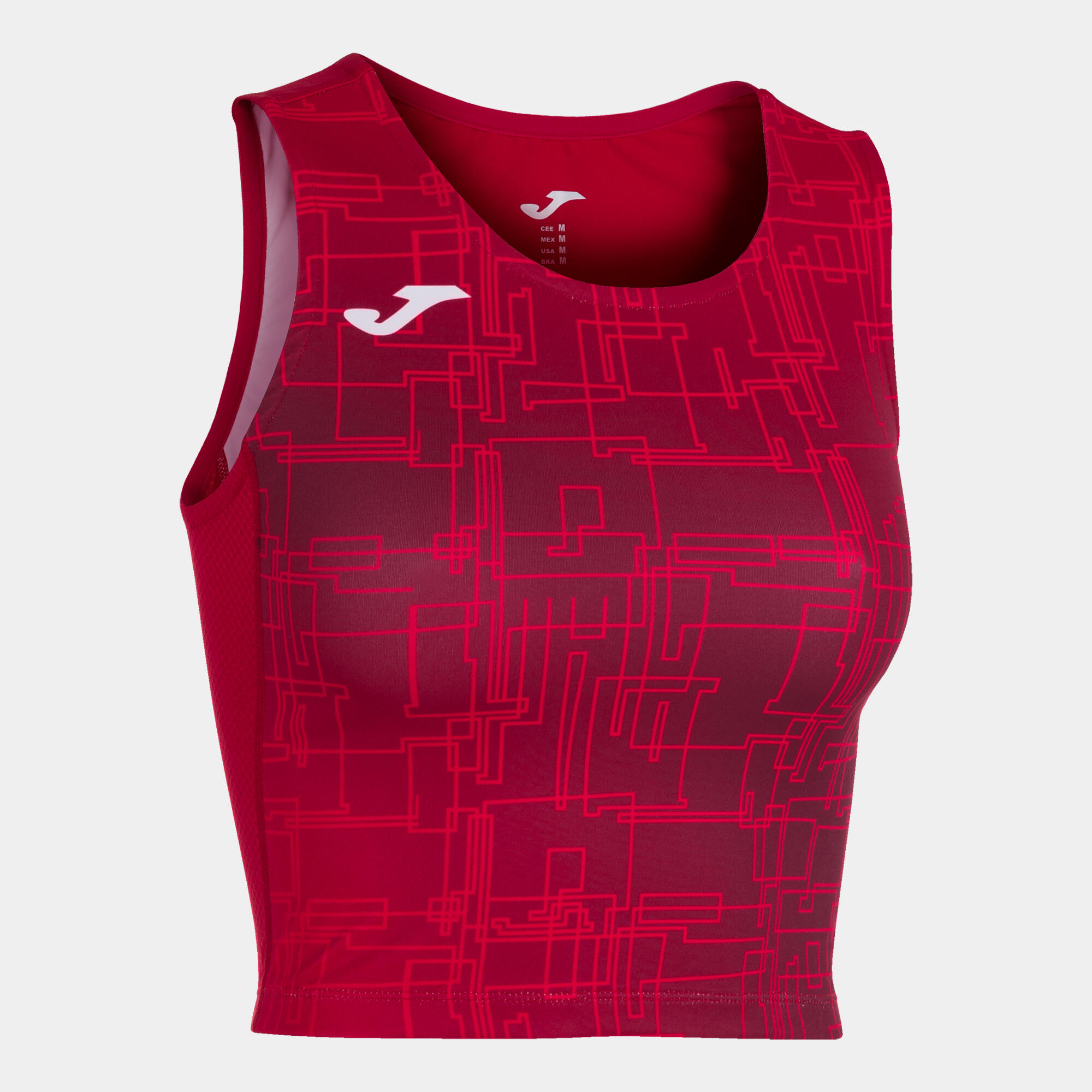 Top running criança joma elite viii vermelho