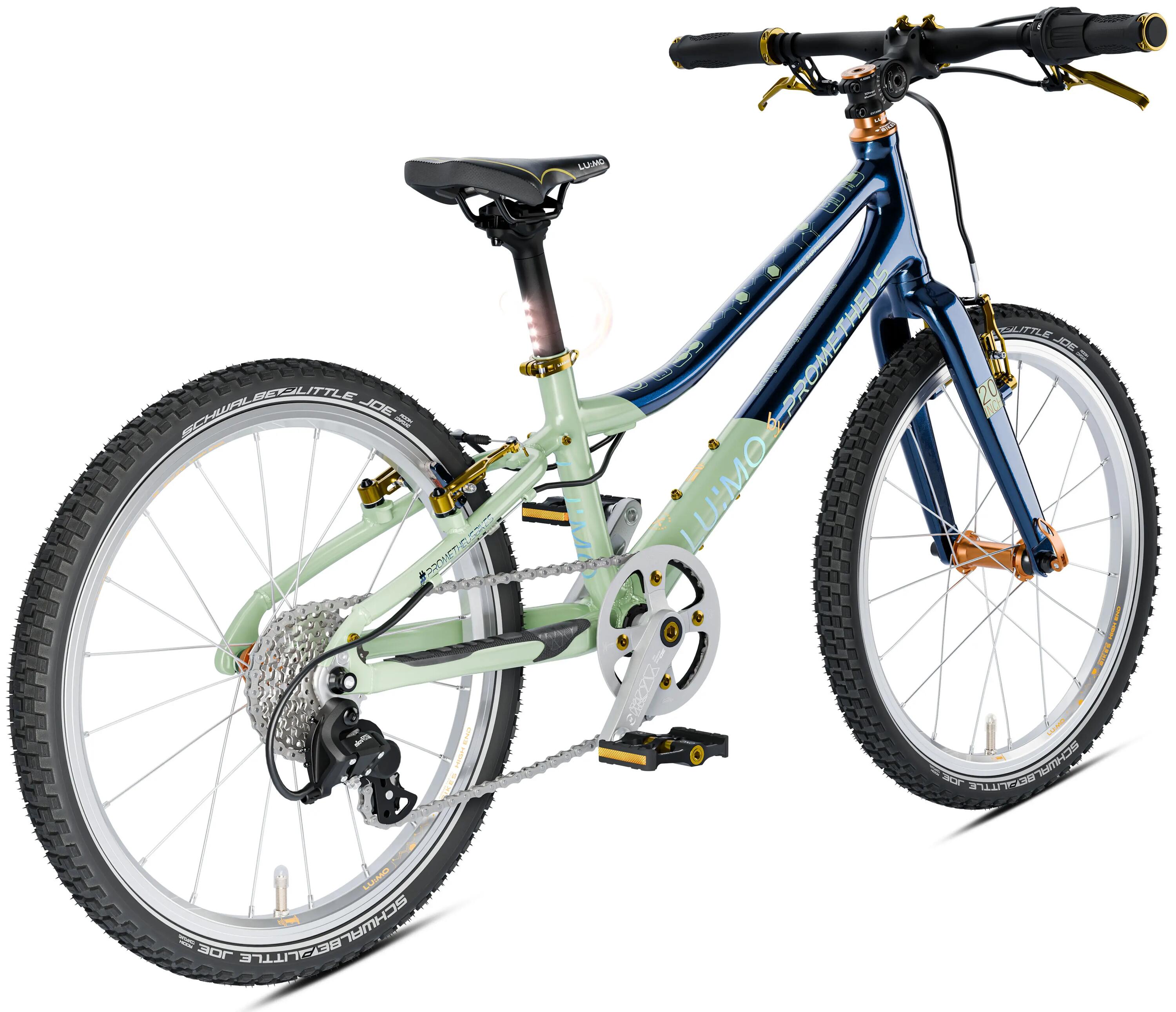 Bici 20" da 6 anni LU:MO – luci integrate, CNC, 7 rapporti, 7,9 kg 8/9
