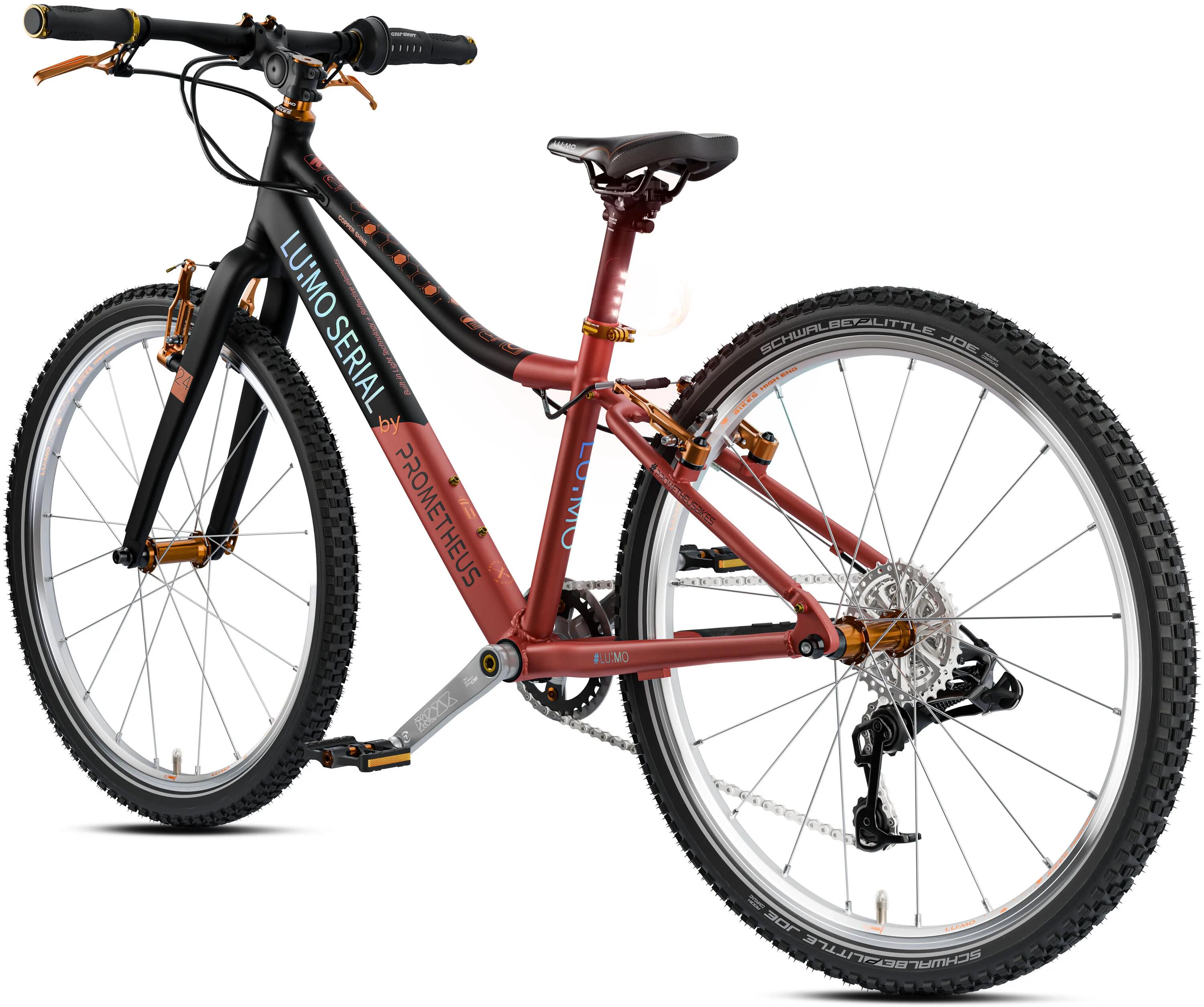 Bici 24" da 7 anni LU:MO – luci, CNC, SRAM X4 8 rapporti, 9,6 kg 9/9