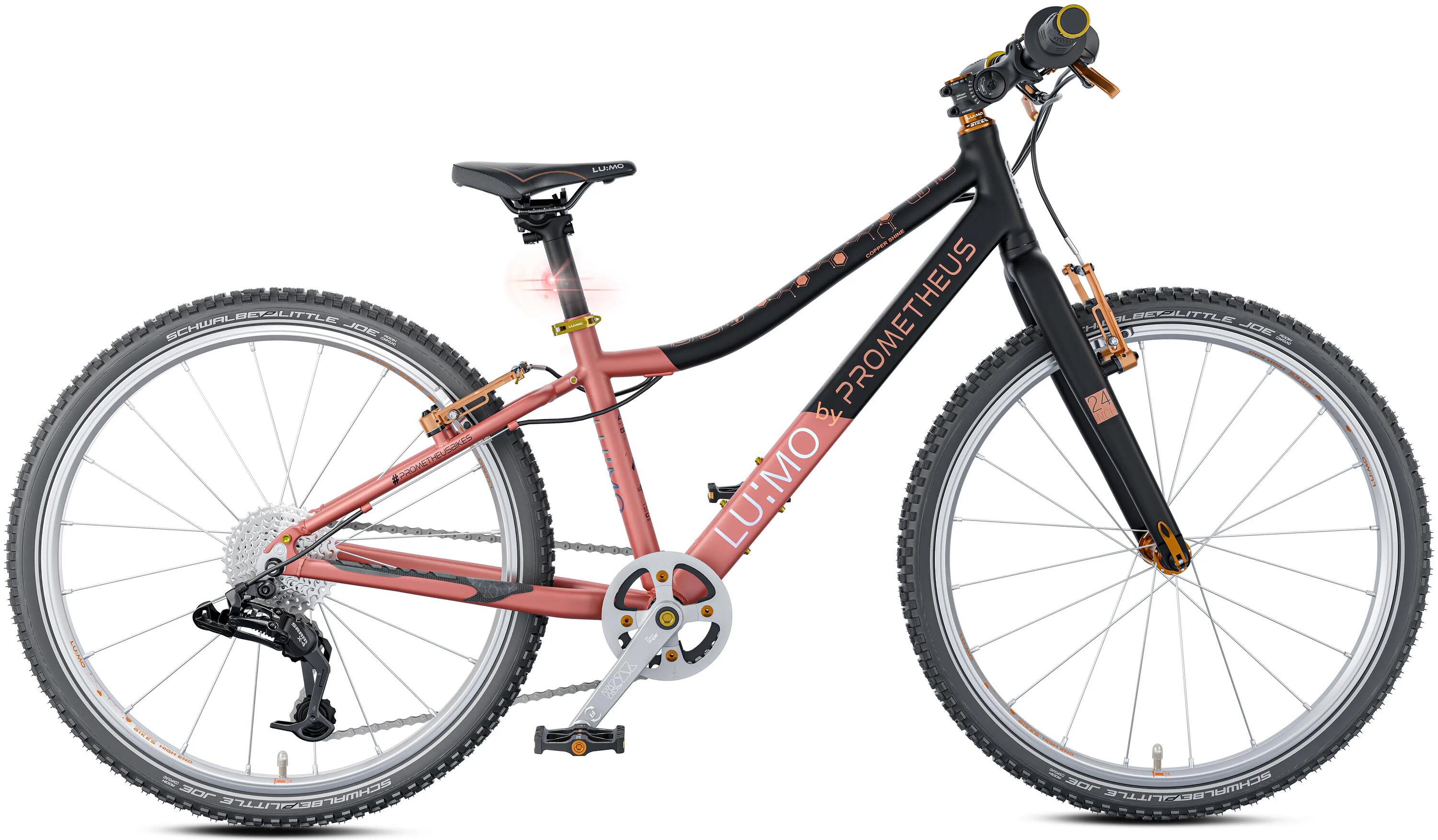 Bici 24" da 7 anni LU:MO – luci, CNC, SRAM X4 8 rapporti, 9,6 kg 2/9
