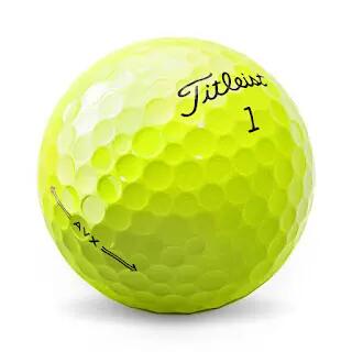 Titleist AVX Golfballen Geel 2022 3/4