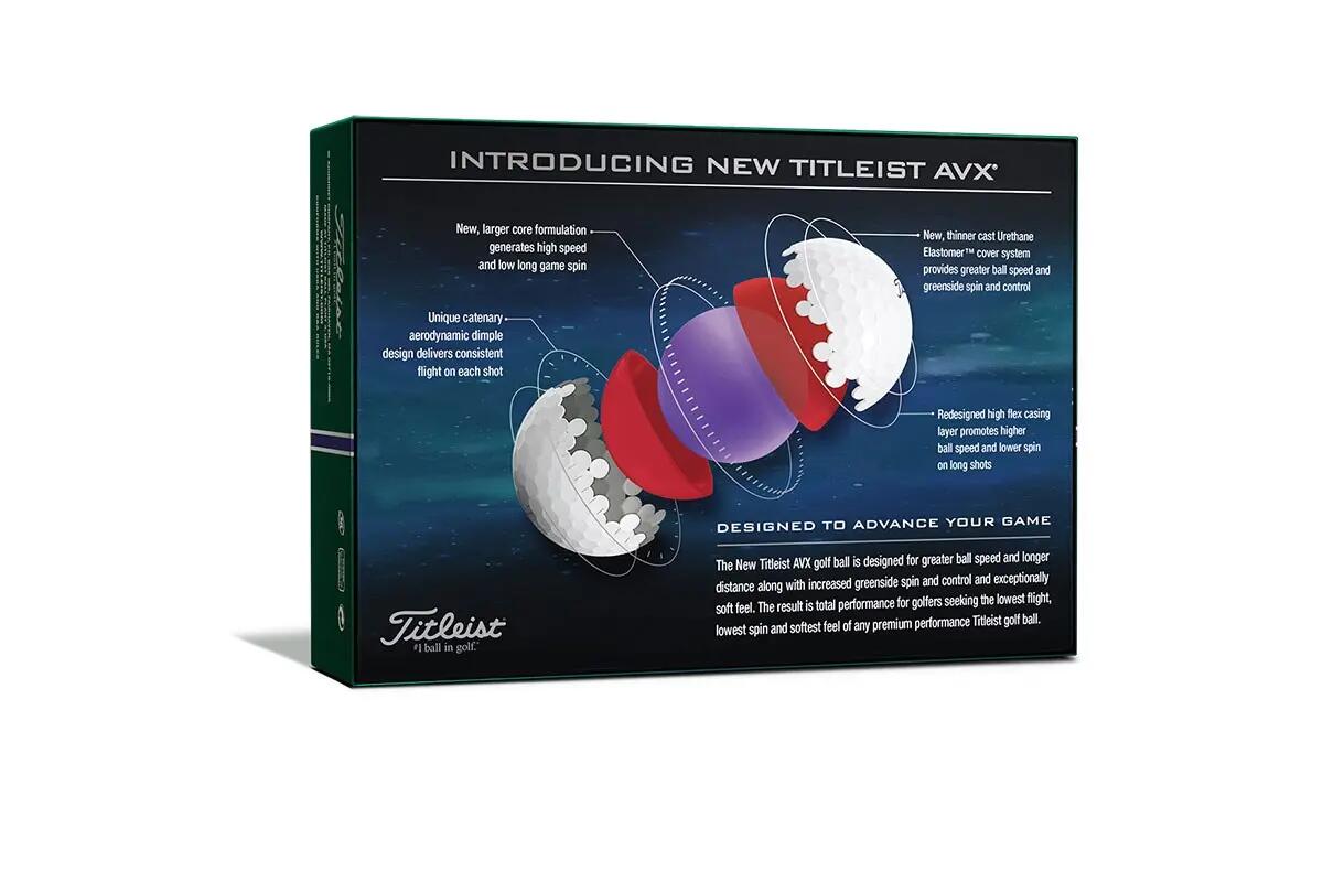 Titleist AVX Golfballen Geel 2022 2/4