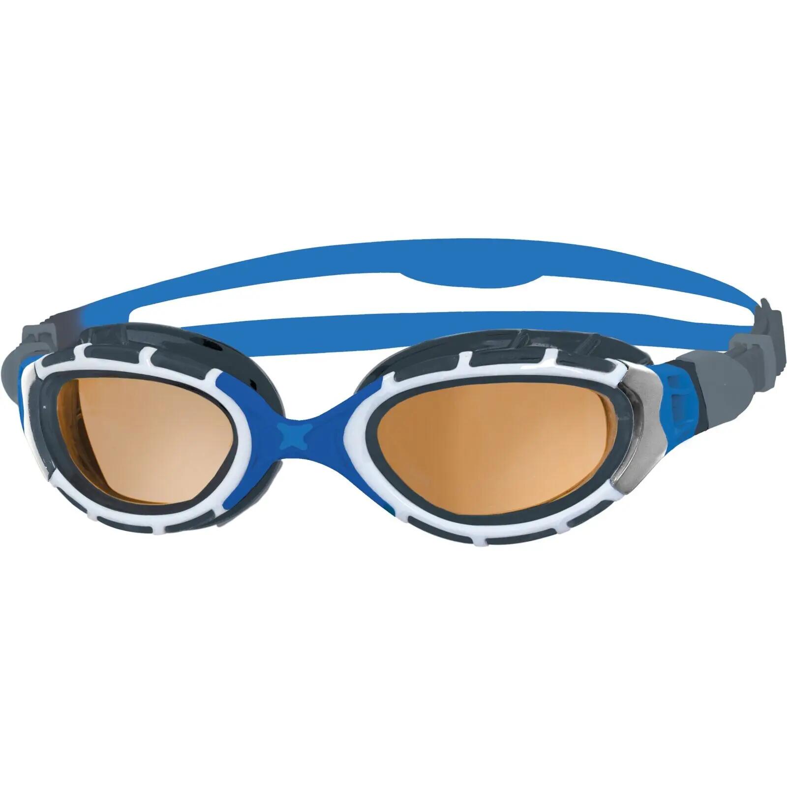 Zoggs Predator Flex Swimming Goggles - Polarized Ultra Copper Lenses - Regular F