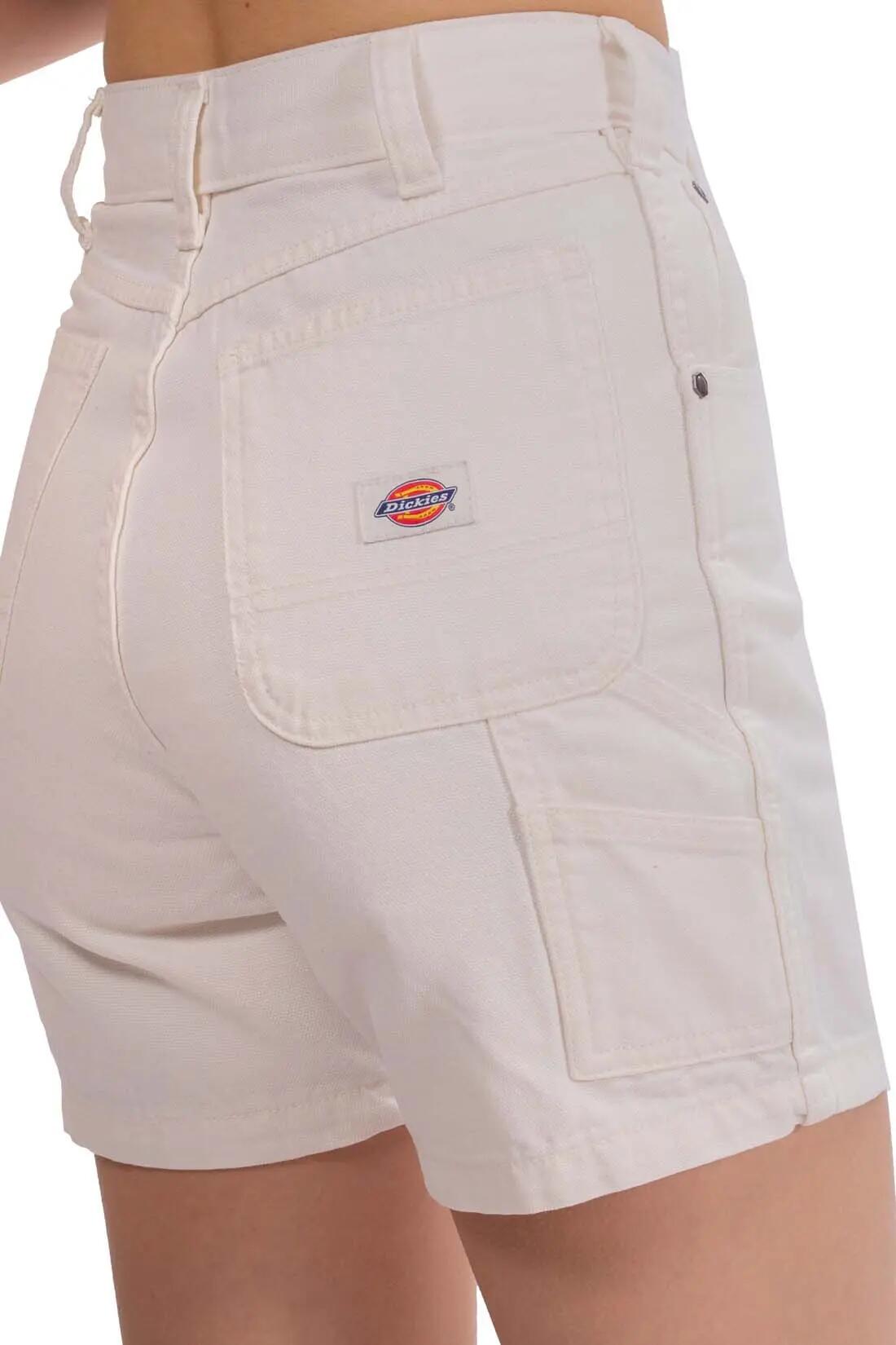 Bermuda e pantaloncini da donna Dickies Duck canvas bianchi 5/5