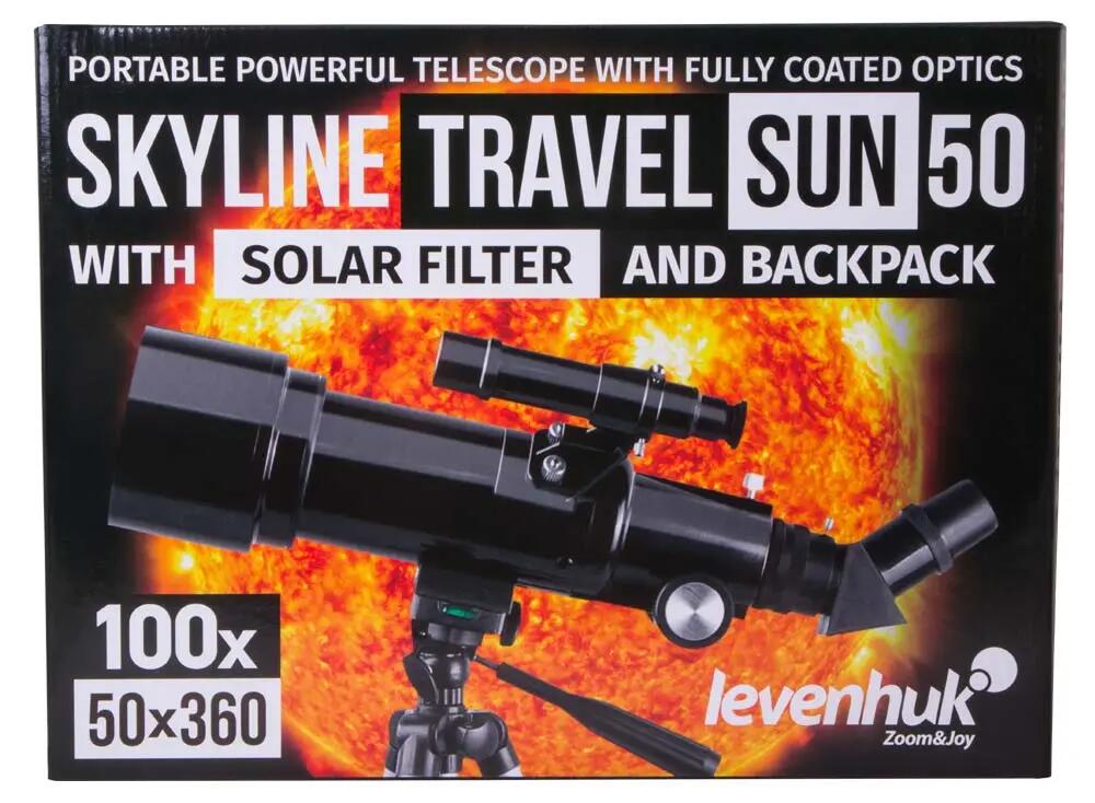Telescopio Skyline Travel Sun 50 Levenhuk 15/15