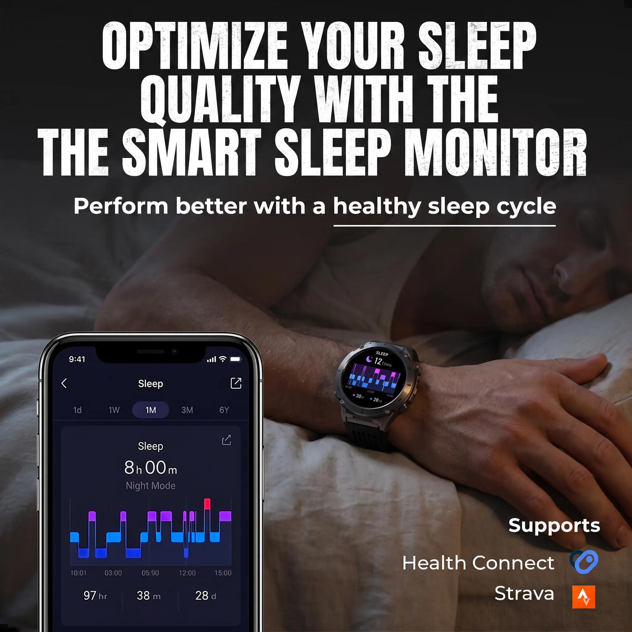 Smartwatch Vortex GPS – AMOLED, Belfunctie en 200+ Sportmodi 7/11