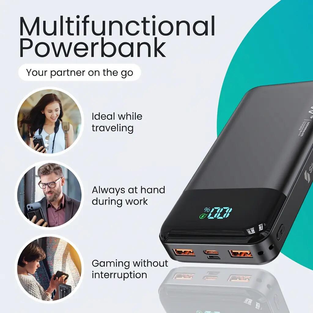 Powerbank 30000 mAh 22,5 W USB-C USB-A inkl. USB-C-Kabel 3/14