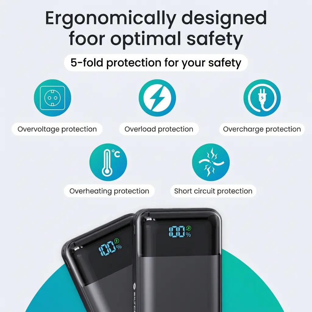 Powerbank 30000 mAh 22,5 W USB-C USB-A inkl. USB-C-Kabel 8/14