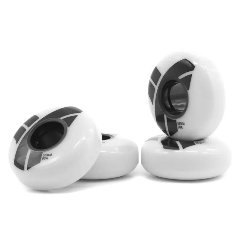 Roues de Roller Trigger Team 58mm/90A Blanc x4 2/3