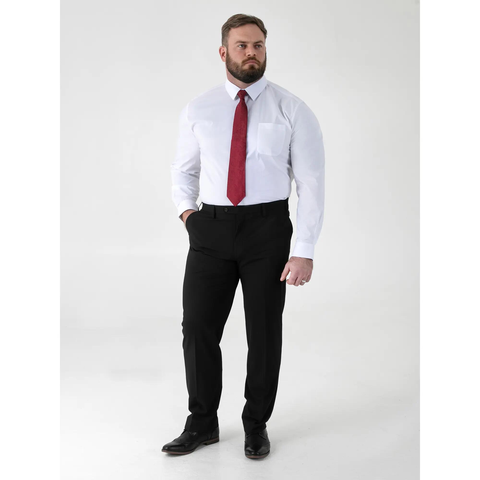 Pantalone Elasticizzato A 4 Vie Classico Uomo Duke D555 Ted Nero 6/6