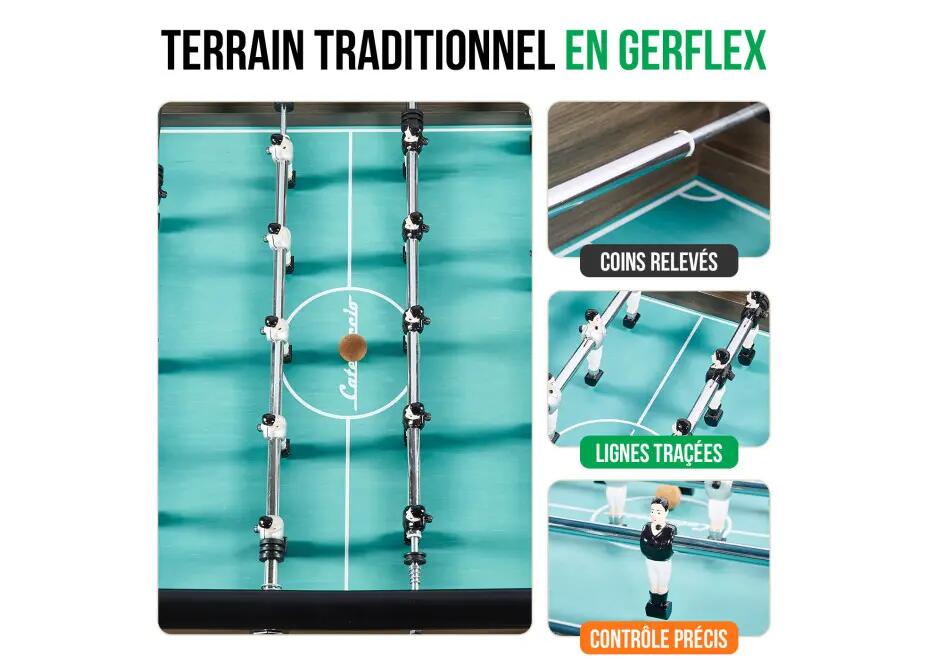 Calcio balilla Catenaccio Sportivo Flex Grigio Tortora 6/15