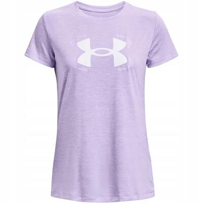 Dames tech twist grafisch tshirt met korte mouwen (violet)