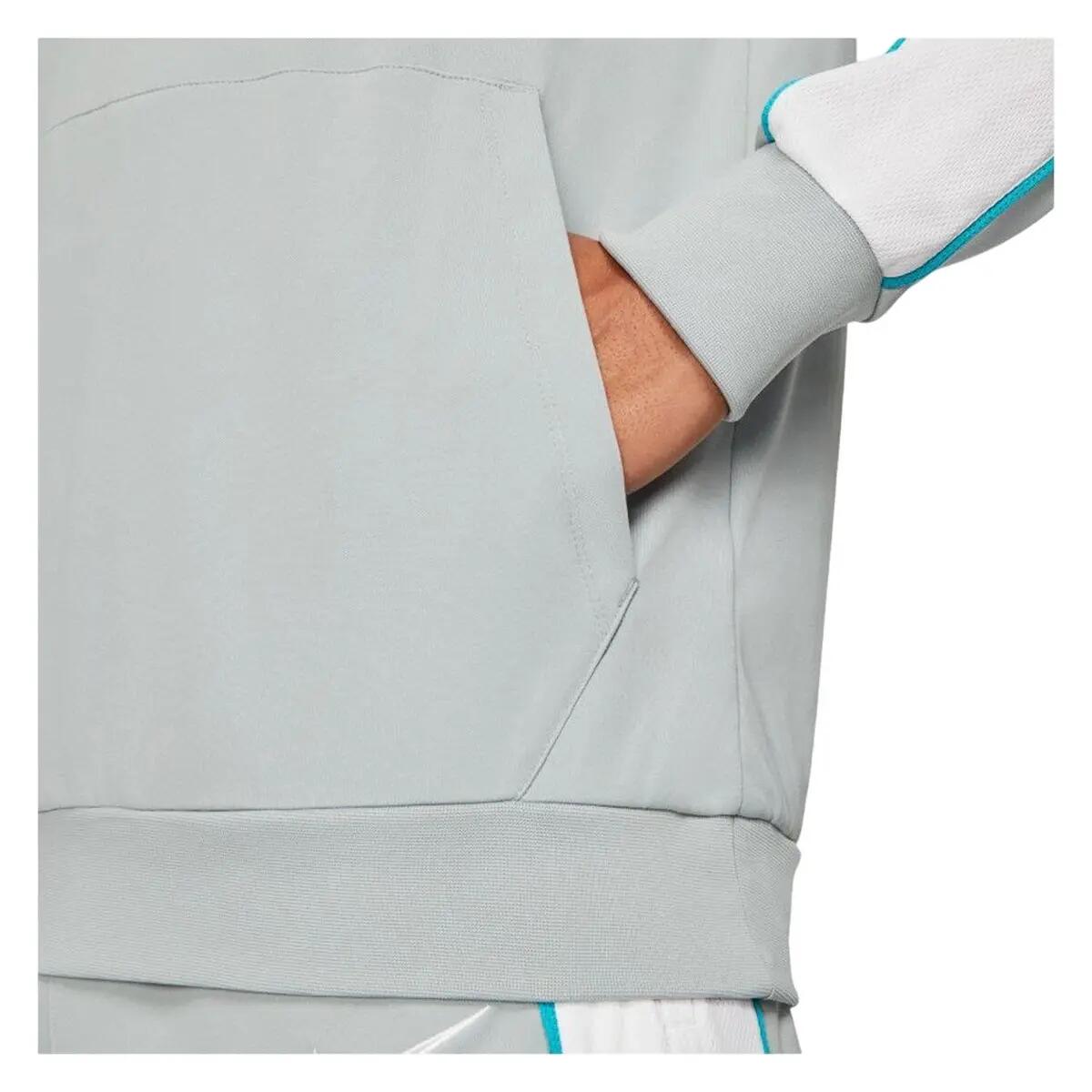 Felpa Con Cappuccio Uomo Nike Academy Grigio Argento 4/5