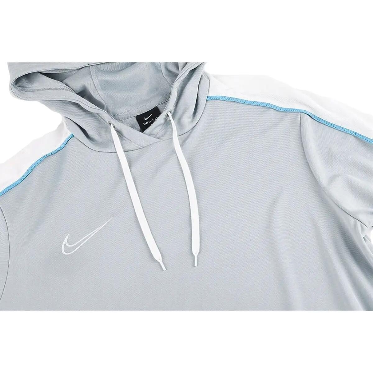 Felpa Con Cappuccio Uomo Nike Academy Grigio Argento 3/5