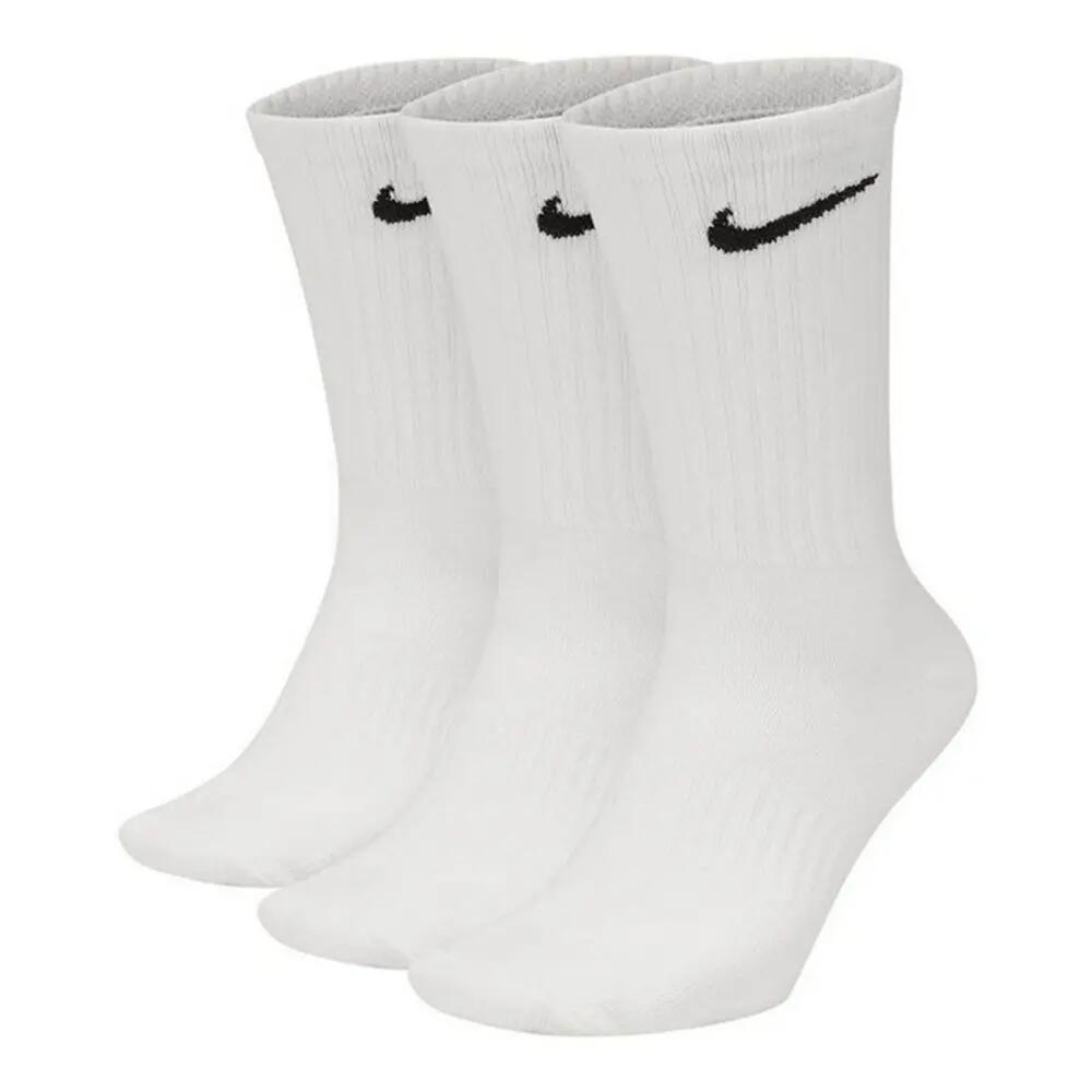 Calcetines Medios Logotipos Diario para Adultos Unisex Packs de 3 Blanco 4/4