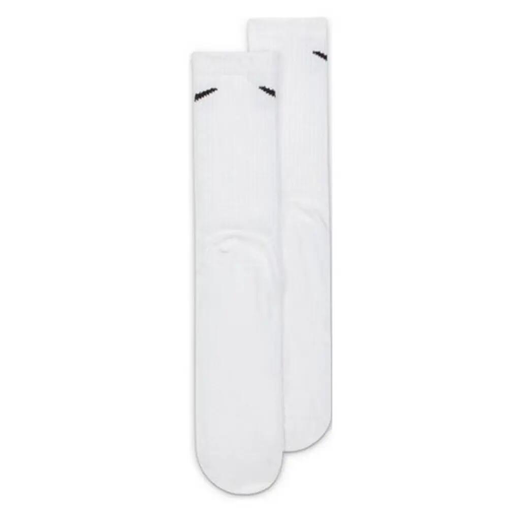 Calcetines Medios Logotipos Diario para Adultos Unisex Packs de 3 Blanco 3/4
