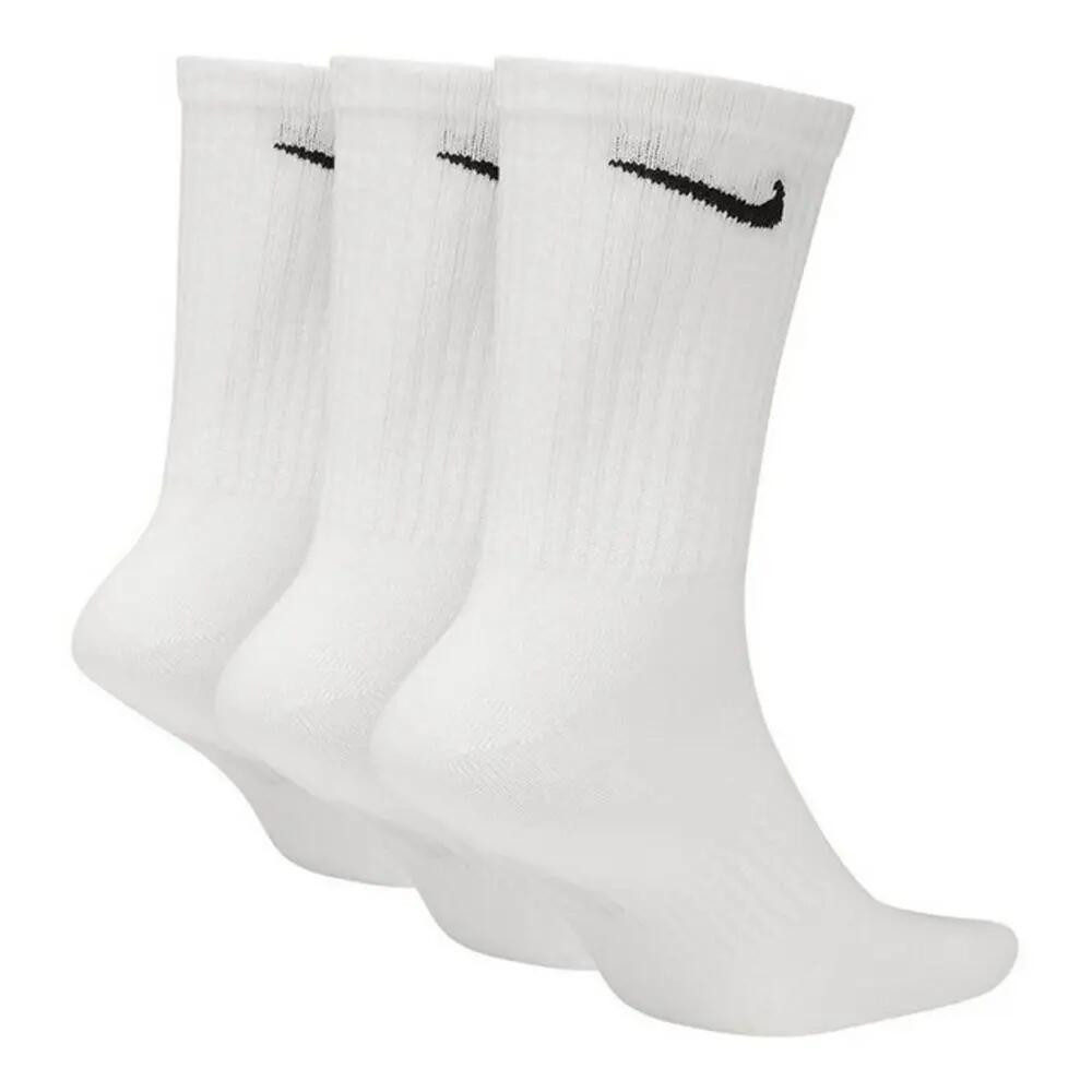 Calcetines Medios Logotipos Diario para Adultos Unisex Packs de 3 Blanco 2/4